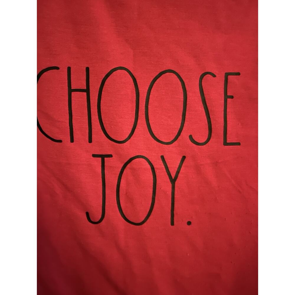 Rae Dunn womans Red Christmas sweatshirt with "Choose Joy” Sz SP